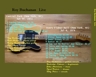 roy buchanan live in new york tray